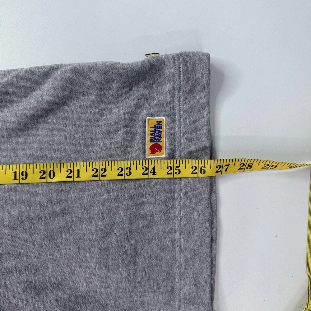 Fjällräven Hoodie Womens Small Gray Pullover Fleece Hooded Embroidered Logo
